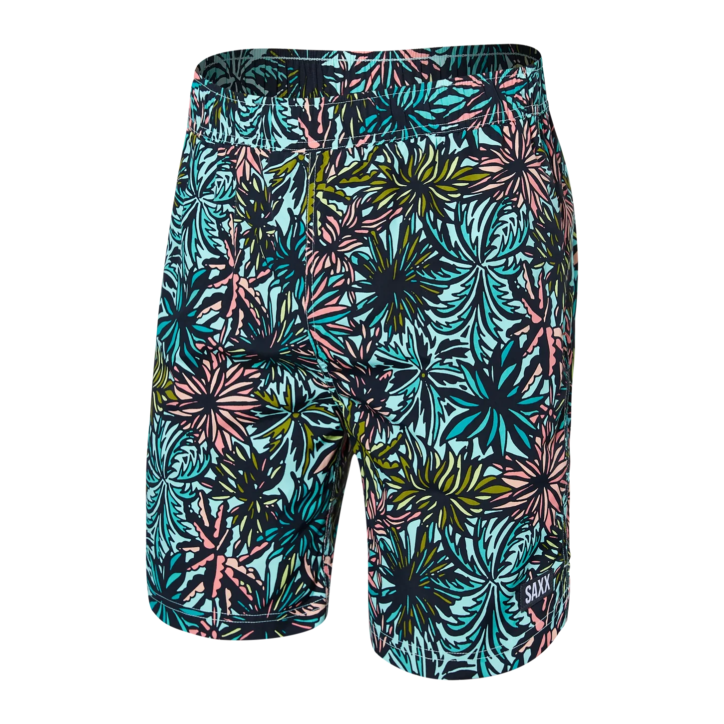 GO COASTAL 2N1 VOLLEY SWIM TRUNKS - PALM SPRINGS ICE GREEN-Swimsuit-SAXX-SMALL-PALM SPRINGS ICE GR-Coriander