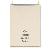 GO JUMP IN THE LAKE TEA TOWEL-Home Decor-ABBOTT-Coriander