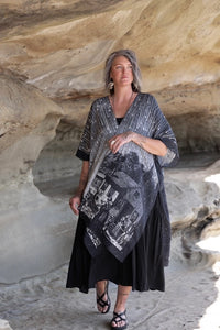 GODDESS DUSTER KIMONO | STARGAZER with CELESTIAL PRINT-Jackets & Sweaters-MARKET OF STARS-Coriander