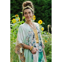 GODDESS STARDUSTER KIMONO | I PAINT MY DREAM, VAN GOGH-Scarves & Wraps-MARKET OF STARS-Coriander