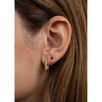 GOLD HOOP EARRING-Jewellery-JAX KELLY-Coriander