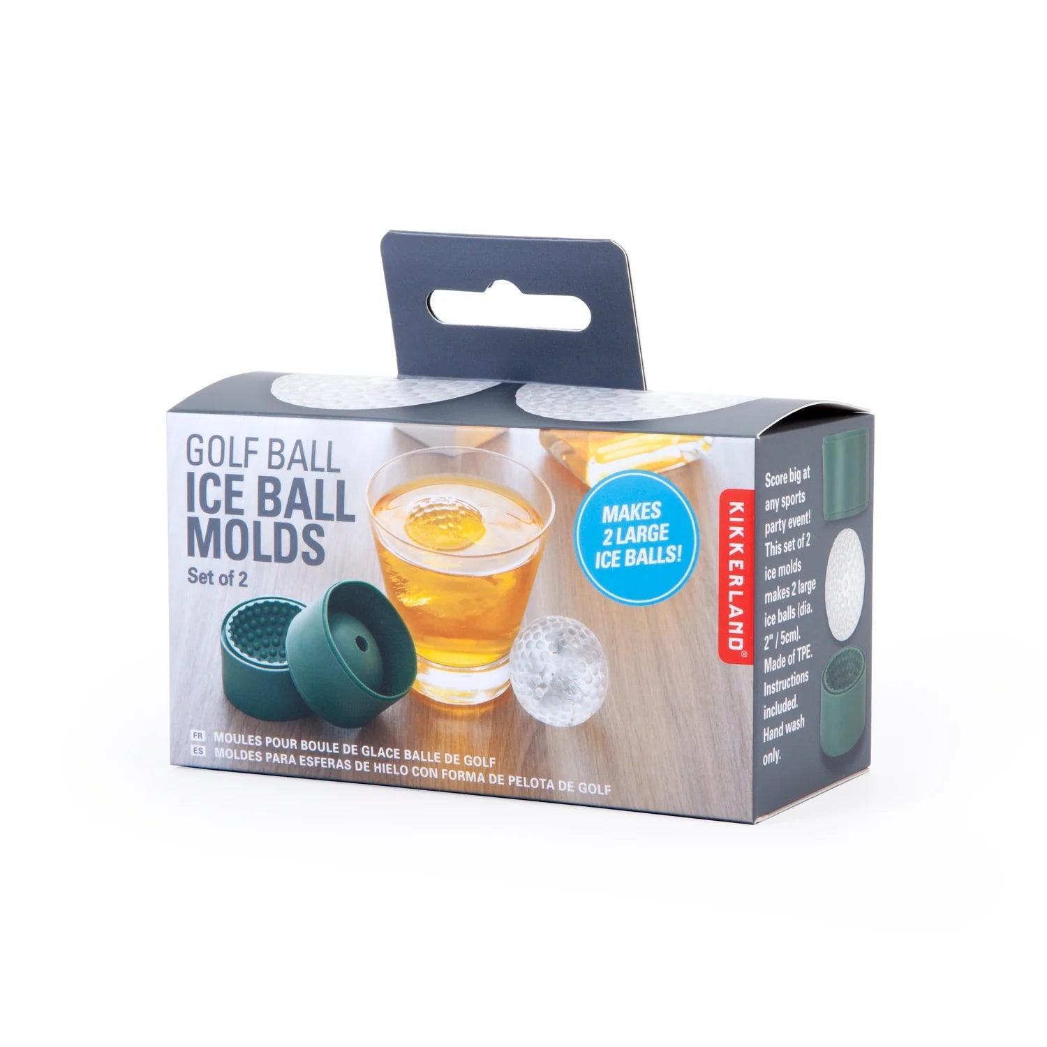 GOLF BALL ICE MOLDS-Uncategorised-KIKKERLAND DESIGNS-Coriander