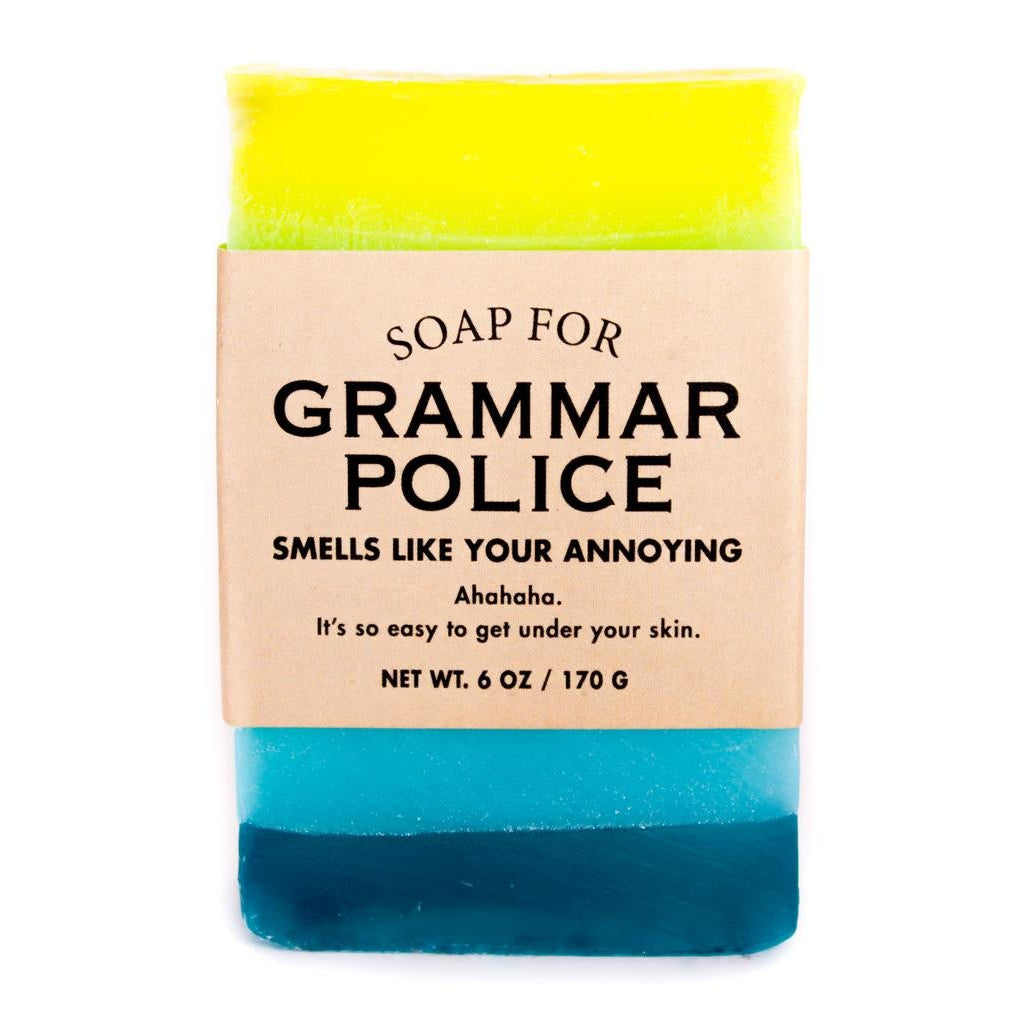 GRAMMAR POLICE SOAP-Soap-WHISKEY RIVER SOAP CO.-Coriander