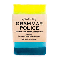 GRAMMAR POLICE SOAP-Soap-WHISKEY RIVER SOAP CO.-Coriander