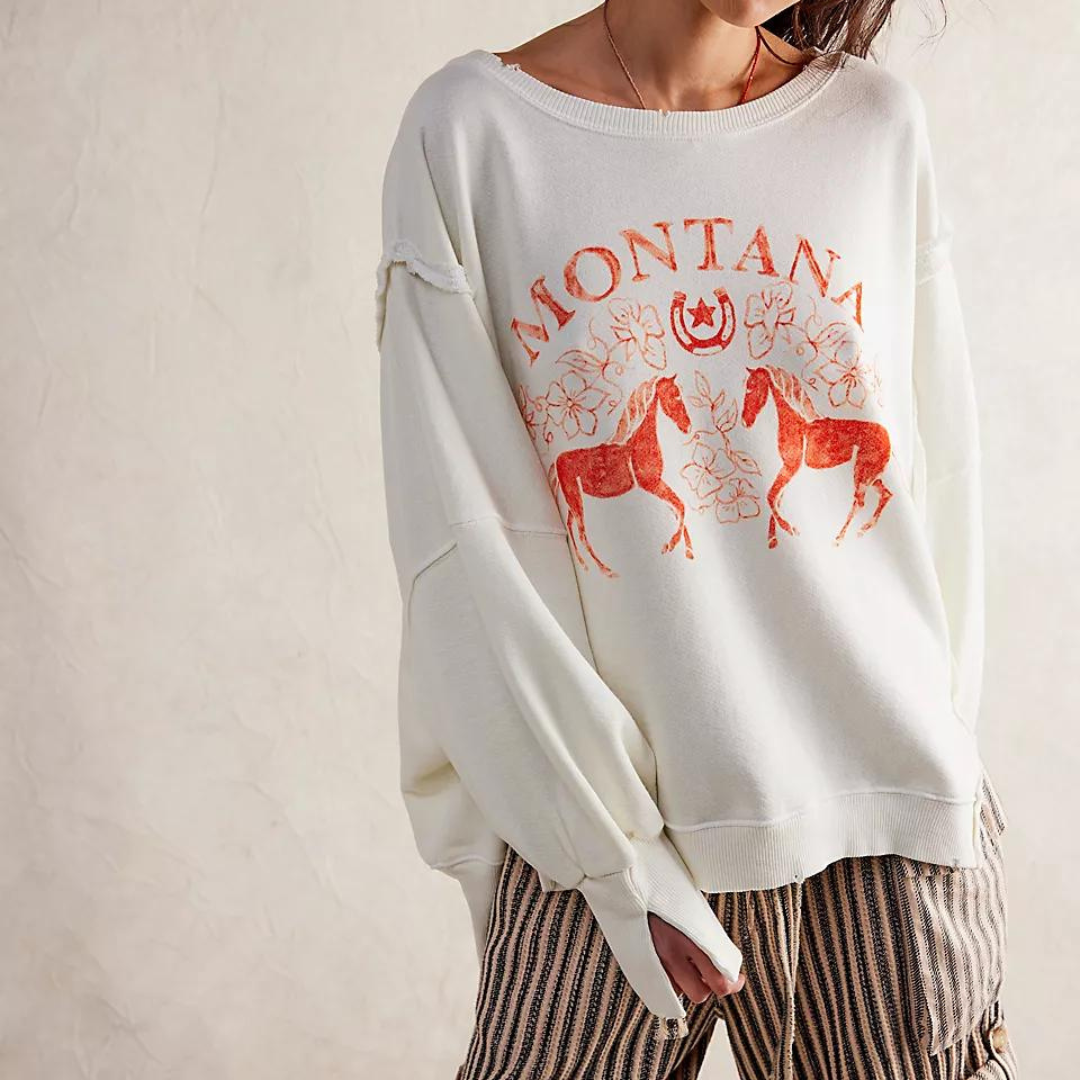 GRAPHIC CAMDEN LONG SLEEVE-Tops-FREE PEOPLE-XSMALL-COCONUT COMBO MONTAN-Coriander