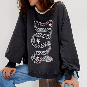 GRAPHIC CAMDEN | SNAKE COMBO-Tops-FREE PEOPLE-Coriander