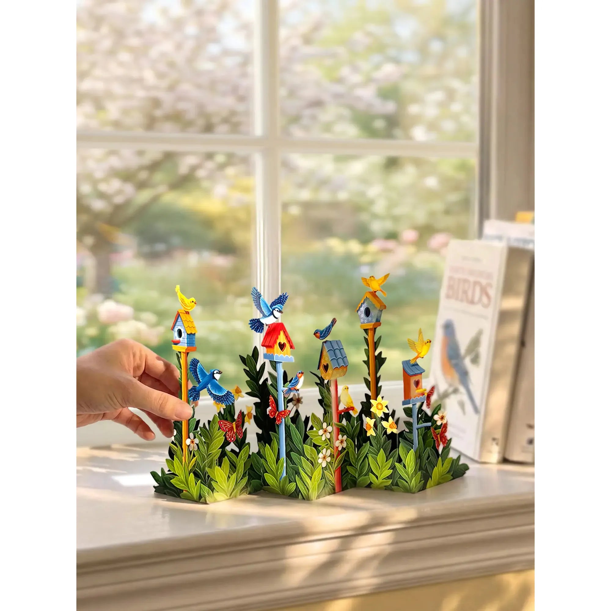 GREETING CARD | MINI BIRDHOUSE GARDEN-Books & Stationery-FRESH CUT PAPER-Coriander