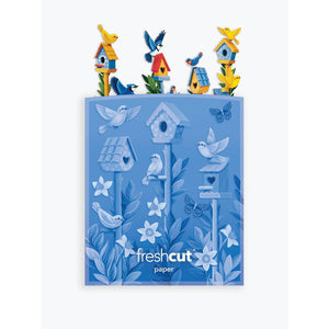 GREETING CARD | MINI BIRDHOUSE GARDEN-Books & Stationery-FRESH CUT PAPER-Coriander