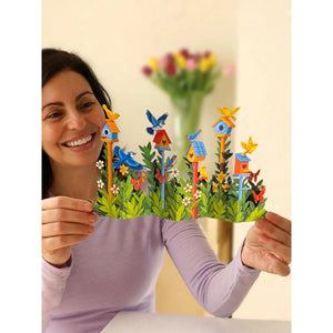 GREETING CARD | MINI BIRDHOUSE GARDEN-Books & Stationery-FRESH CUT PAPER-Coriander