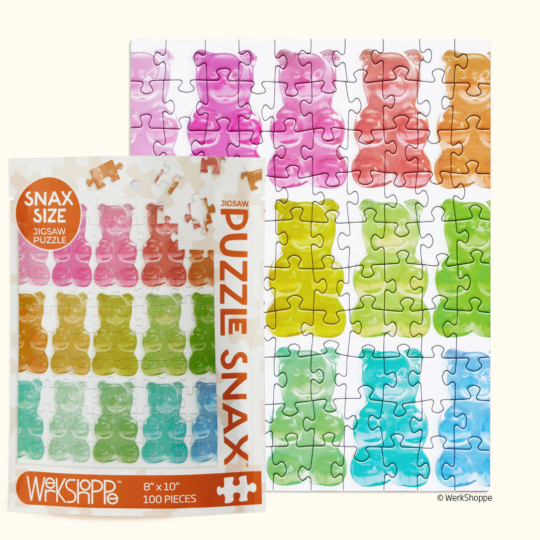 GUMMY BEARS | 100 PIECE PUZZLE SNAX-Puzzle-WERKSHOPPE-Coriander