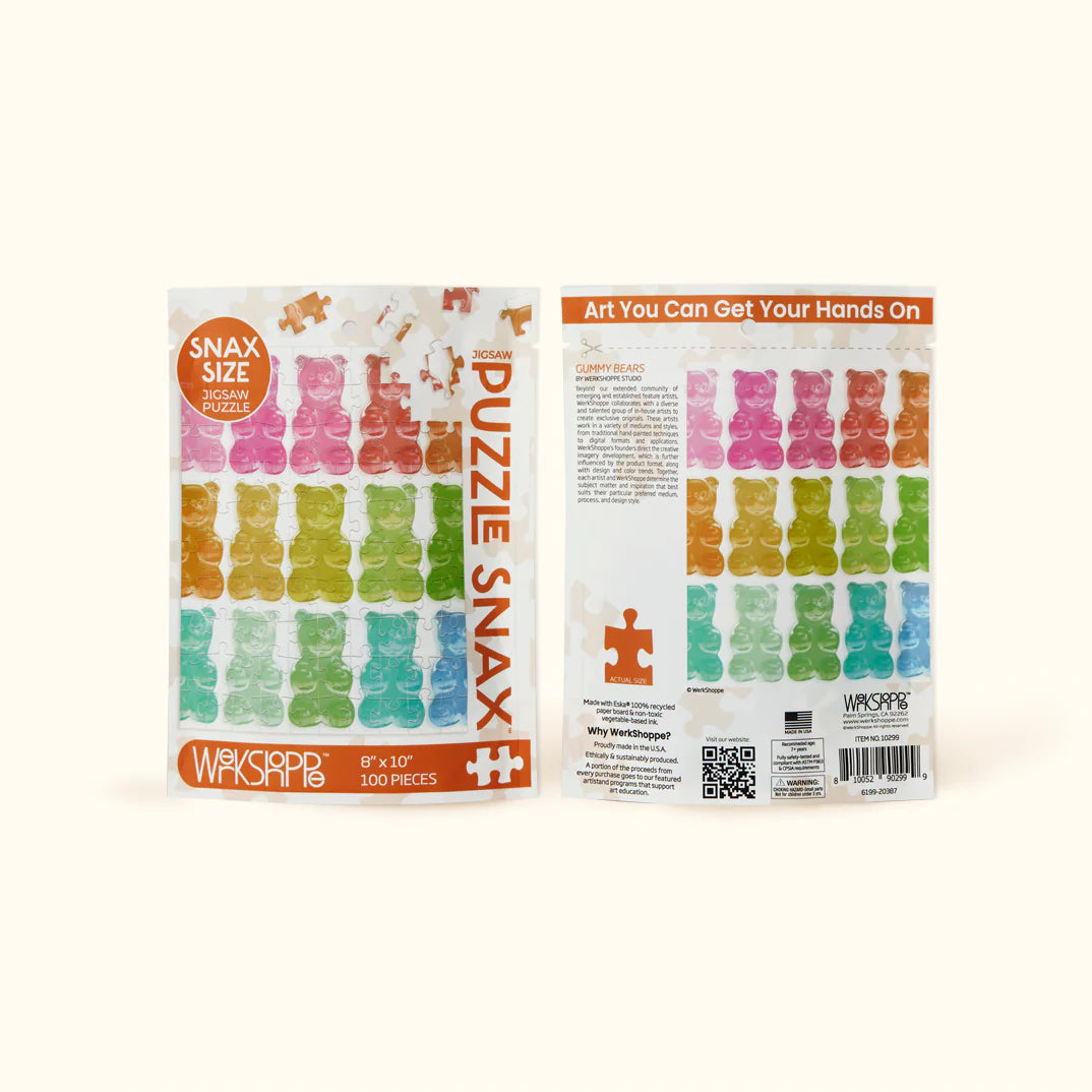 GUMMY BEARS | 100 PIECE PUZZLE SNAX-Puzzle-WERKSHOPPE-Coriander