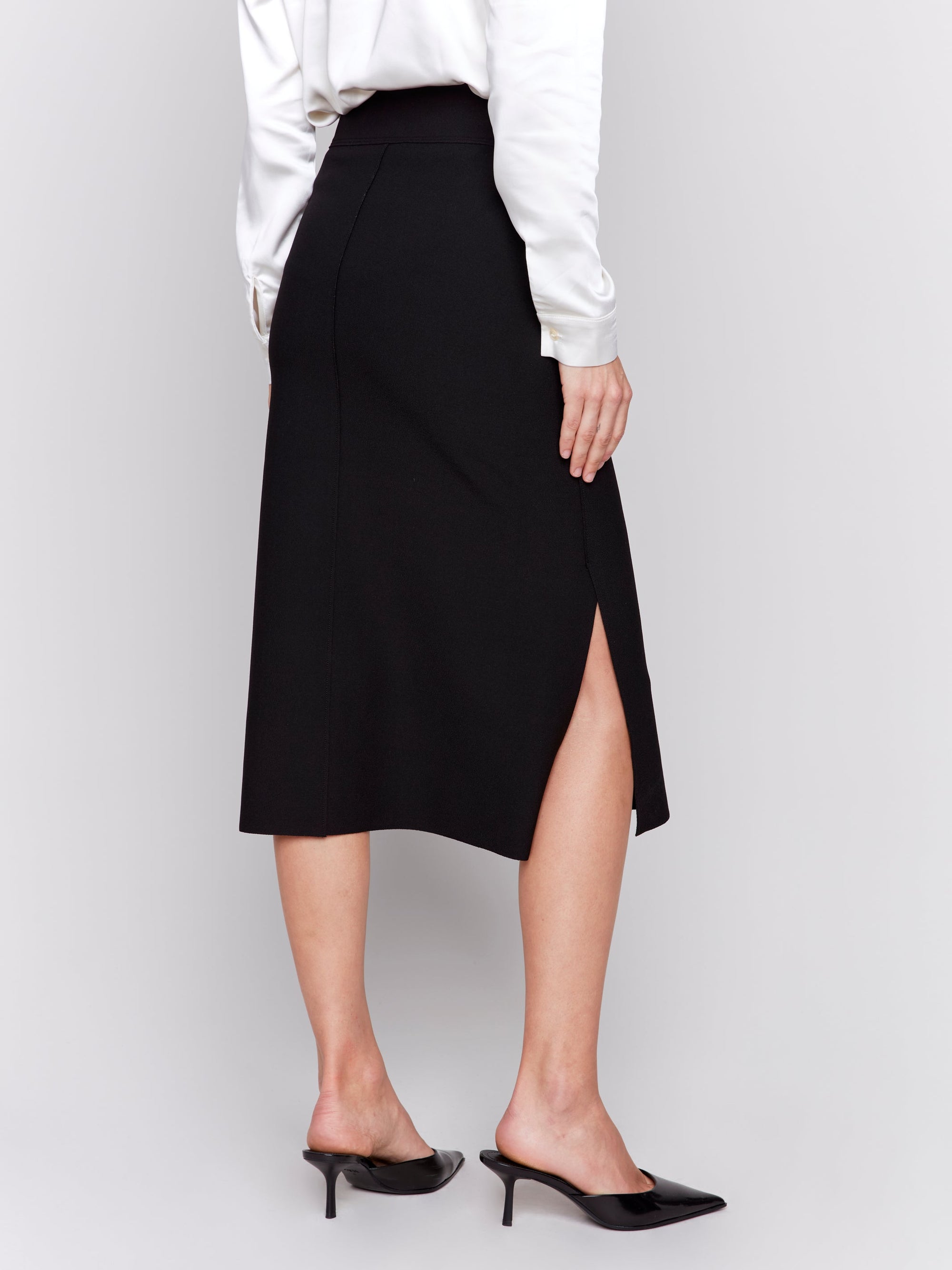 GUTSY CREPE SKIRT-Skirts-CHARLIE B-Coriander