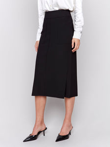 GUTSY CREPE SKIRT-Skirts-CHARLIE B-Coriander