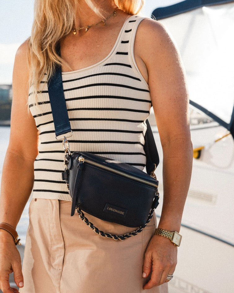 HALSEY SLING BAG-Bags & Wallets-LOUENHIDE-NAVY-Coriander
