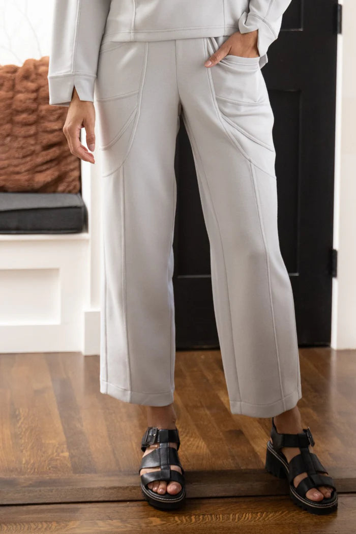 HAMPTON PANT | FEATHER LUX KNIT-Bottom-OLIVIA-Coriander