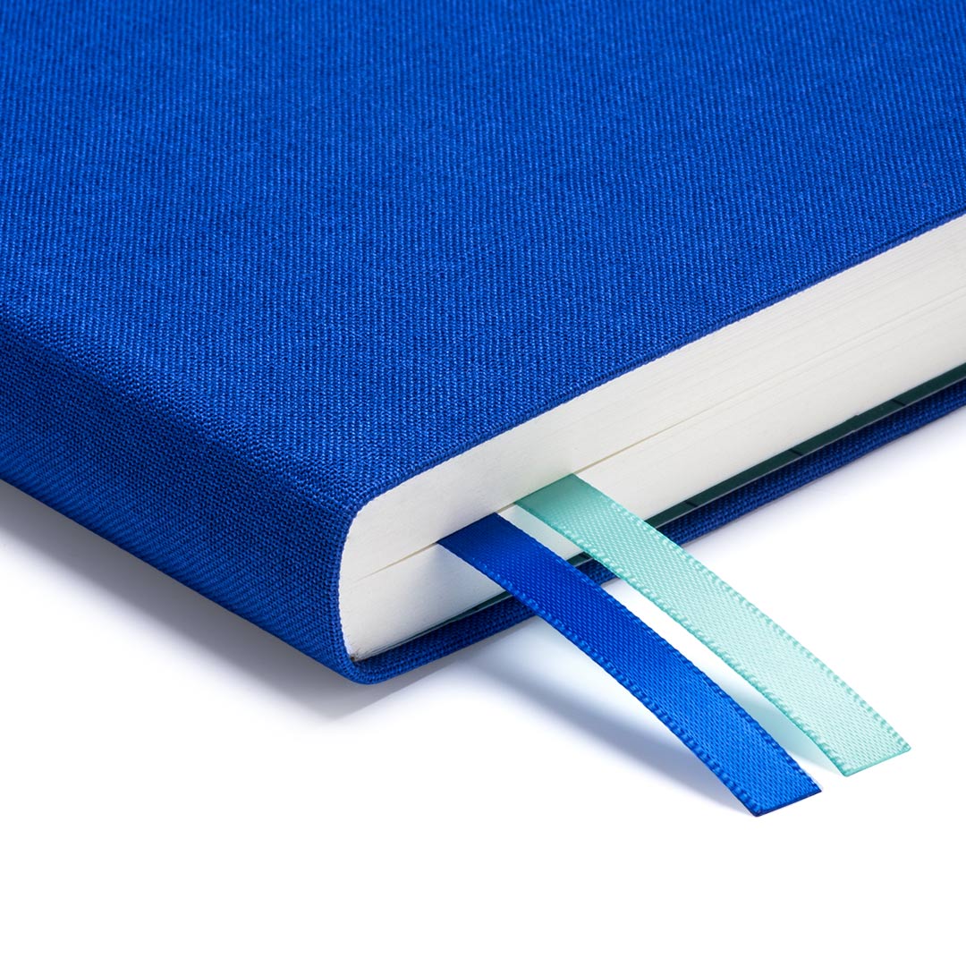 HARDBACK DAILY PLANNER | ULTRAMARINE FABRIC-Books & Stationery-OHH DEER-Coriander