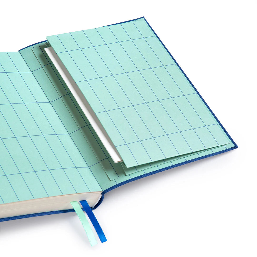 HARDBACK DAILY PLANNER | ULTRAMARINE FABRIC-Books & Stationery-OHH DEER-Coriander