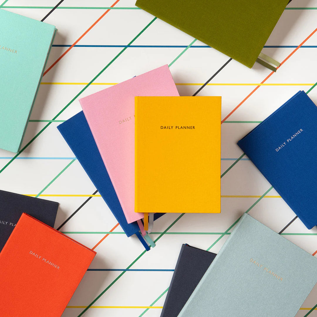 HARDBACK DAILY PLANNER | YELLOW-Books & Stationery-OHH DEER-Coriander