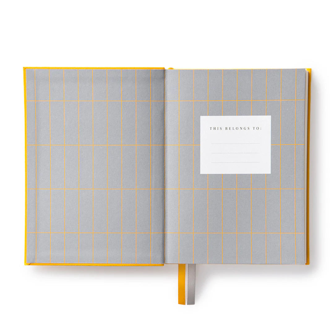 HARDBACK DAILY PLANNER | YELLOW-Books & Stationery-OHH DEER-Coriander