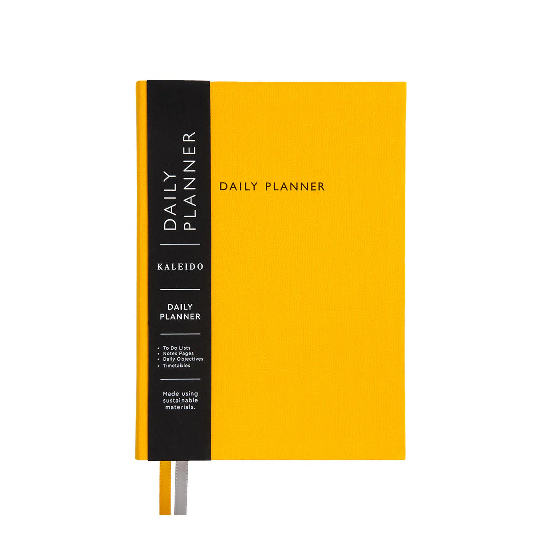HARDBACK DAILY PLANNER | YELLOW-Books & Stationery-OHH DEER-Coriander