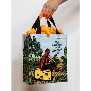 HAVE YOU TRIED CHEESE HANDY TOTE-Bags & Wallets-BLUE Q-Coriander