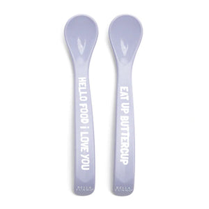 HELLO FOOD + EAT UP SPOON SET - LAVENDER-Baby-BELLA TUNNO-Coriander