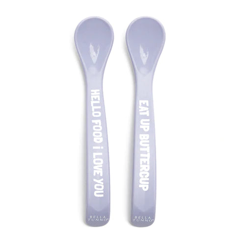 HELLO FOOD + EAT UP SPOON SET - LAVENDER-Baby-BELLA TUNNO-Coriander