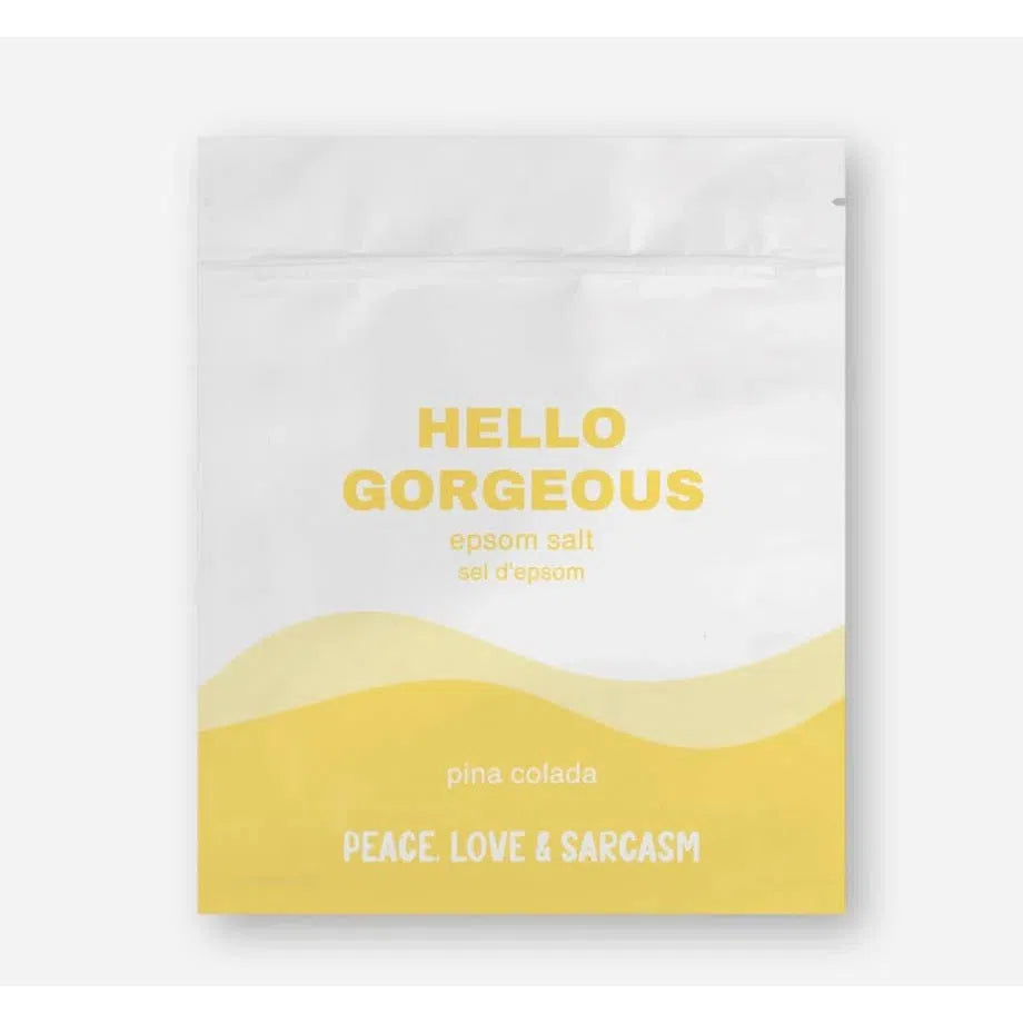 HELLO GORGEOUS EPSOM SALT BATH SOAK-Self Care-PEACE, LOVE AND SARCASM-Coriander