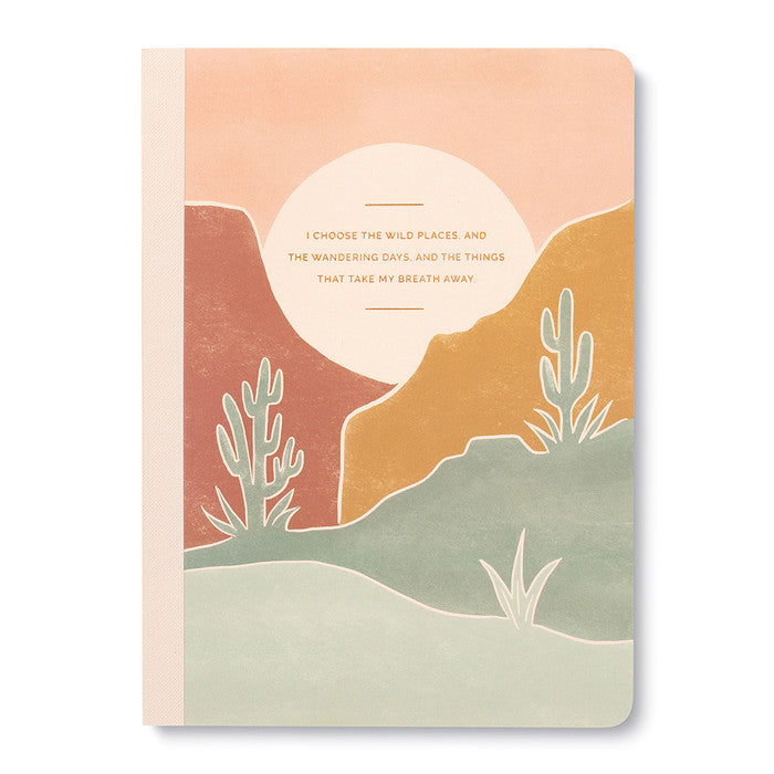 HER WORDS JOURNAL - I CHOOSE THE WILD PLACES-Books & Stationery-COMPENDIUM-Coriander