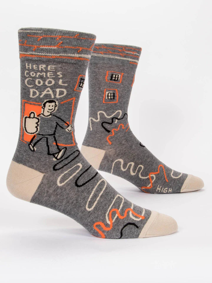 HERE COMES COOL DAD | MEN'S SOCKS-Socks-BLUE Q-Coriander