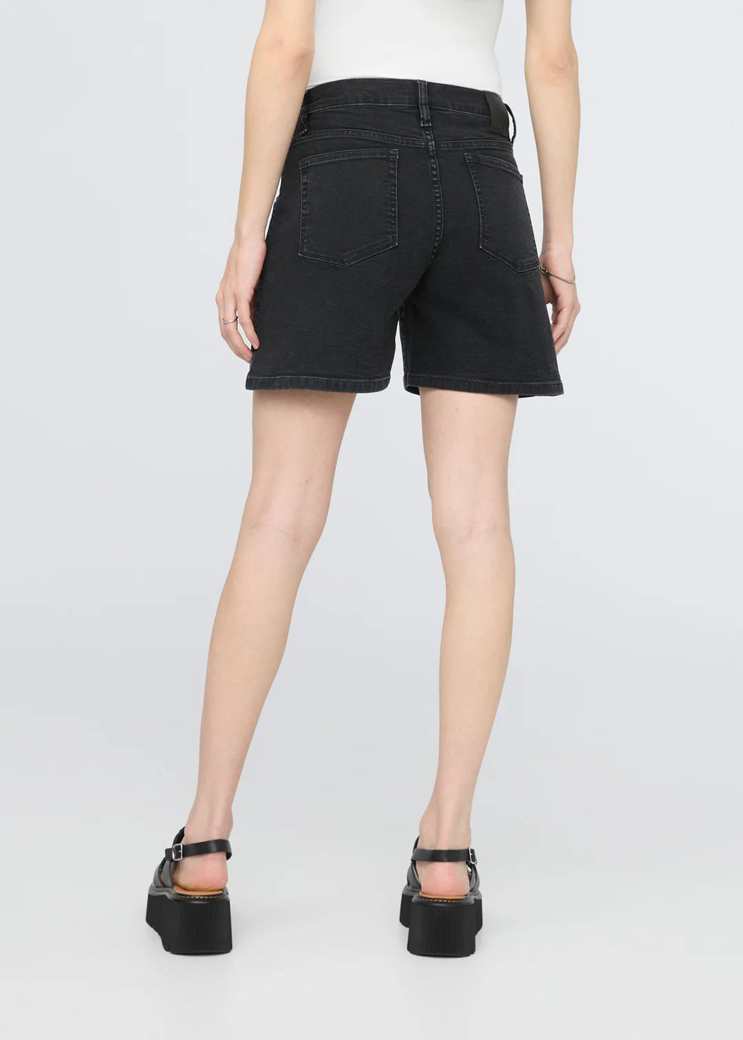 HIGH RISE SHORTS | STRETCH CANVAS RELAXED-Bottom-DUER-Coriander
