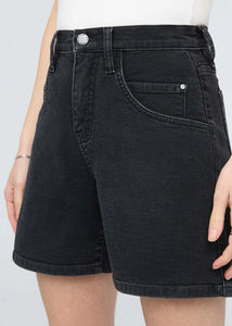 HIGH RISE SHORTS | STRETCH CANVAS RELAXED-Bottom-DUER-Coriander