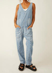 HIGH ROLLER JUMPSUIT-Denim-FREE PEOPLE-XSMALL-LIGHT BLUE-Coriander