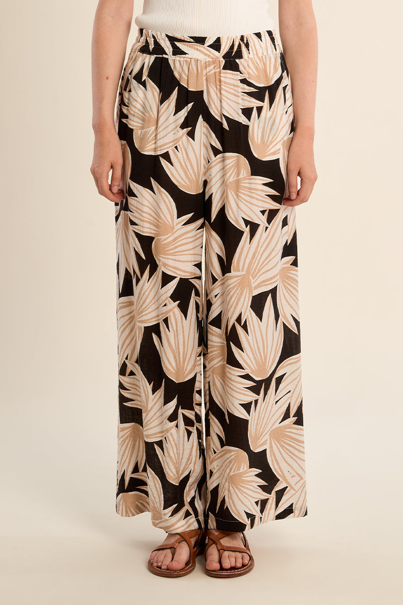HIGHWAIST PANT | FLORAL-Bottom-MOLLY BRACKEN-Coriander