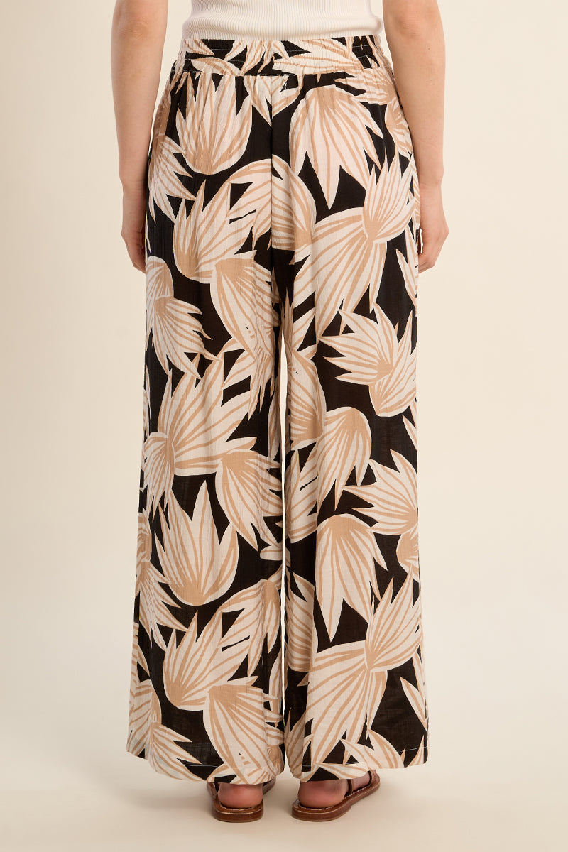HIGHWAIST PANT | FLORAL-Bottom-MOLLY BRACKEN-Coriander