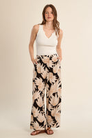 HIGHWAIST PANT | FLORAL-Bottom-MOLLY BRACKEN-SMALL-BLACK AVA-Coriander