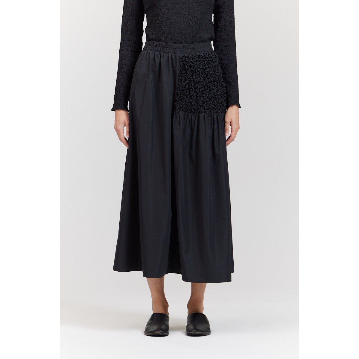 HIP SMOCK SKIRT-Bottom-THERE-ELSEWHERE-Coriander