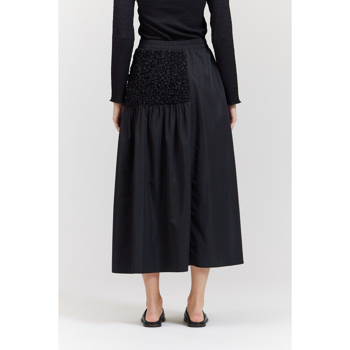 HIP SMOCK SKIRT-Bottom-THERE-ELSEWHERE-Coriander