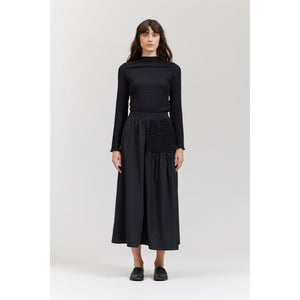 HIP SMOCK SKIRT-Bottom-THERE-ELSEWHERE-Coriander