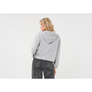 HOODED CARDIGAN | FINE CHAIN WOOL-Uncategorised-ESQUALO-Coriander
