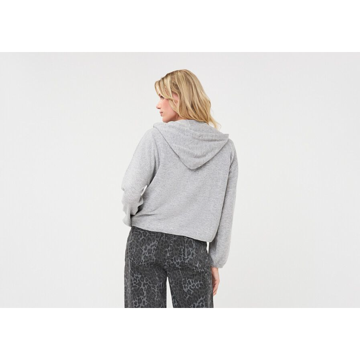 HOODED CARDIGAN | FINE CHAIN WOOL-Uncategorised-ESQUALO-Coriander
