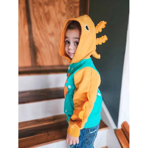 HOODIE | AXOLOTL-Kids-DOODLE PANTS-3T-TEAL-Coriander