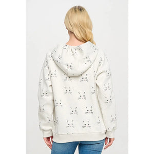 HOODIE | CAT WHISKERS-Jackets & Sweaters-SM WARDROBE-Coriander