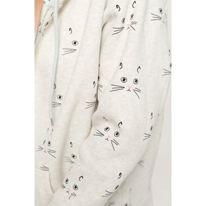 HOODIE | CAT WHISKERS-Jackets & Sweaters-SM WARDROBE-Coriander