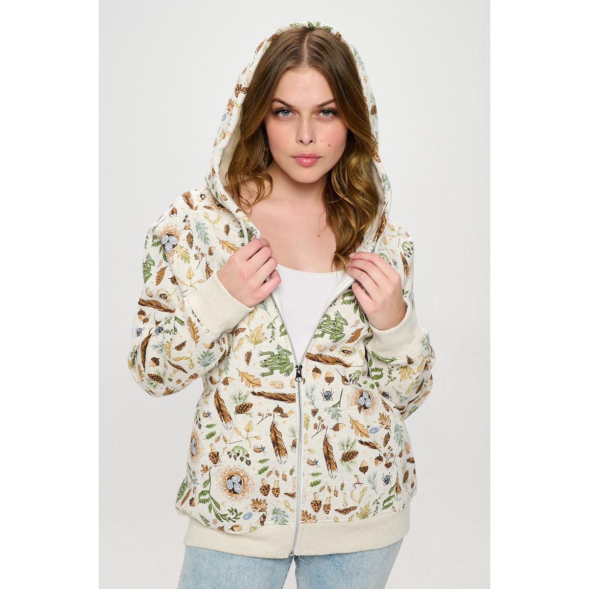 HOODIE | FOREST FINDS-Jackets & Sweaters-SM WARDROBE-SMALL-Coriander
