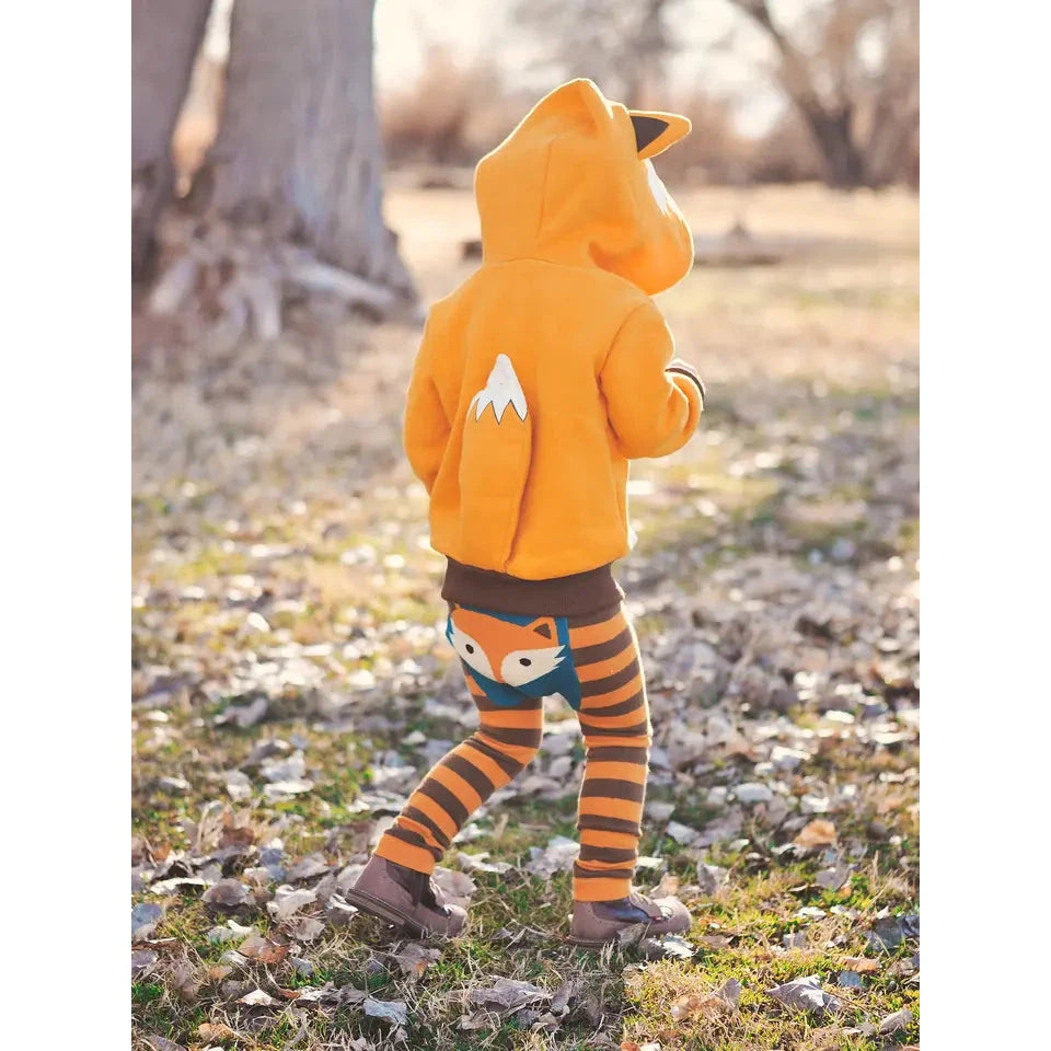 HOODIE | FOX-Kids-DOODLE PANTS-Coriander