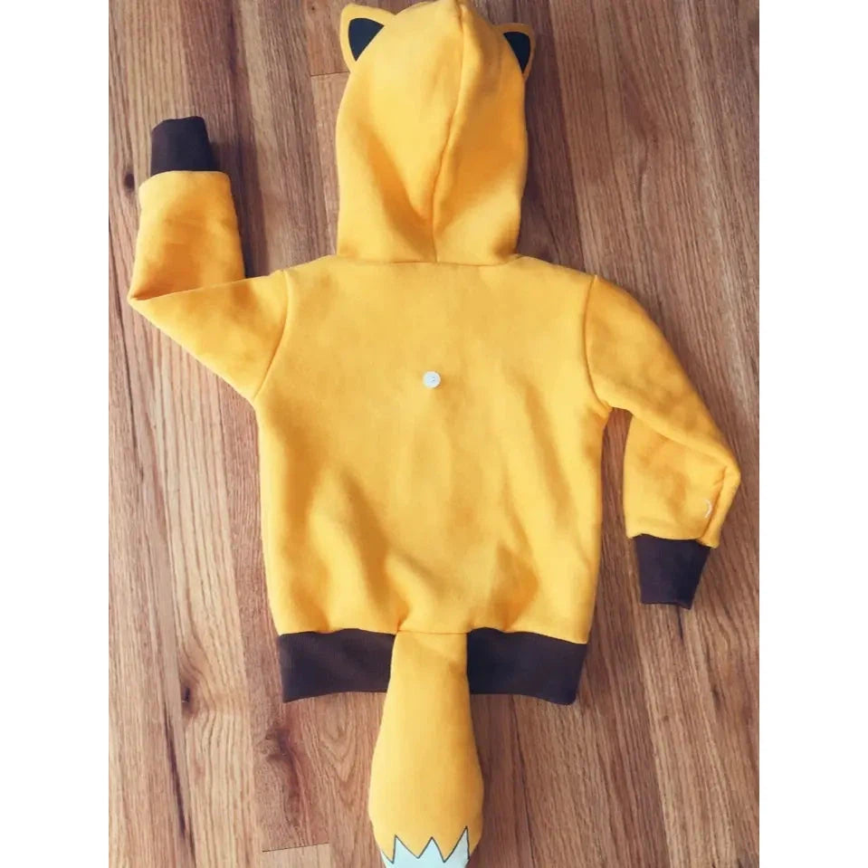 HOODIE | FOX-Kids-DOODLE PANTS-Coriander