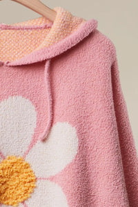 HOODIE | PINK FLOWER-Jackets & Sweaters-MELLO-Coriander
