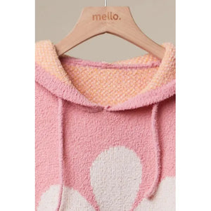 HOODIE | PINK FLOWER-Jackets & Sweaters-MELLO-Coriander