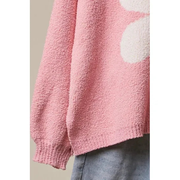 HOODIE | PINK FLOWER-Jackets & Sweaters-MELLO-Coriander